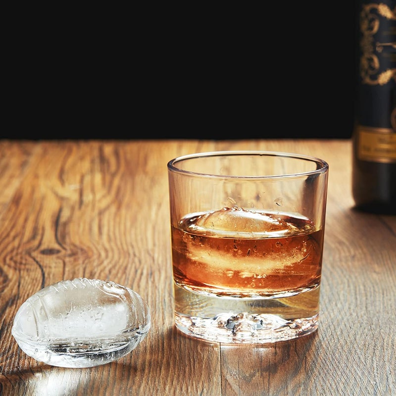 ACOOKEE Silicone Football Ice Cube Mold Fun Shapes, Novelty Football Gifts, 2.2" Large Craft Round Sphere Ice Ball Molds For Game Day, Whiskey, Cocktails, Bourbon, Super Bowl - Image 5